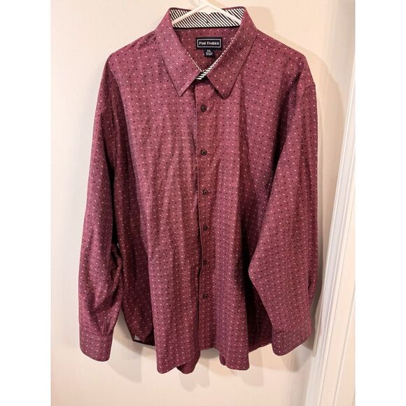 Paul Fredrick Shirt Long‎ Sleeve Button Up Flip Cuff Cotton/Modal Men's XXL - Picture 1 of 8